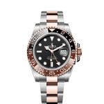 Rolex GMT-Master II 126711CHNR (2020) - Zwart wijzerplaat 40mm Goud/Staal (1/5)