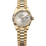 Rolex Lady-Datejust 279178 (2025) - Zilver wijzerplaat 28mm Geelgoud (1/1)