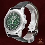 Patek Philippe Perpetual Calendar Chronograph 5270P-014 (2023) - Green dial 41 mm Platinum case (5/8)