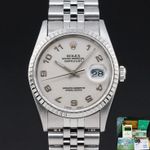 Rolex Datejust 36 16220 (1996) - Beige wijzerplaat 36mm Staal (1/8)
