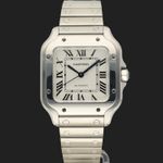 Cartier Santos WSSA0029 (2022) - Zilver wijzerplaat 35mm Staal (3/8)