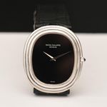 Patek Philippe Golden Ellipse 3634 (1975) - Blue dial 33 mm Yellow Gold case (8/8)