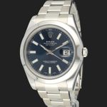 Rolex Datejust II 116300 (2014) - Blue dial 41 mm Steel case (1/8)