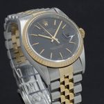 Rolex Datejust 36 16233 (2002) - Zwart wijzerplaat 36mm Goud/Staal (7/7)