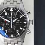 IWC Pilot Chronograph IW377710 (2016) - Zwart wijzerplaat 43mm Staal (5/8)