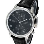 IWC Portuguese Chronograph IW371439 (2006) - Grijs wijzerplaat 41mm Witgoud (1/5)