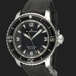 Blancpain Fifty Fathoms 5015-1130-52A (2019) - Zwart wijzerplaat 45mm Staal (1/8)