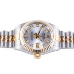 Rolex Lady-Datejust 69173 (1991) - Silver dial 26 mm Gold/Steel case (6/8)