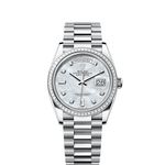 Rolex Day-Date 36 128396TBR (2025) - Wit wijzerplaat 36mm Platina (1/1)