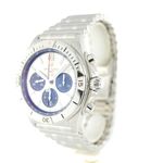 Breitling Chronomat 42 AB0134101G1A1 (2024) - Zilver wijzerplaat 42mm Staal (2/7)