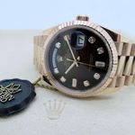 Rolex Day-Date 36 128235 (2023) - Bruin wijzerplaat 36mm Roségoud (7/8)