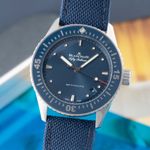 Blancpain Fifty Fathoms Bathyscaphe 5100-1140-052A (Onbekend (willekeurig serienummer)) - Blauw wijzerplaat 39mm Staal (3/8)