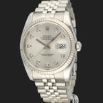 Rolex Datejust 36 116234 (2012) - Zilver wijzerplaat 36mm Staal (1/8)