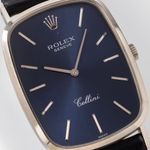 Rolex Cellini 4113 (1999) - Blue dial 26 mm White Gold case (5/8)
