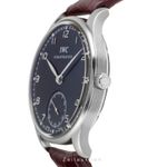 IWC Portuguese Hand-Wound IW545407 (2012) - Black dial 44 mm Steel case (5/8)