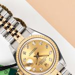Rolex Lady-Datejust 69173 (1989) - Champagne dial 26 mm Gold/Steel case (4/8)