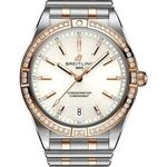 Breitling Chronomat 36 U10380591A1U1 (2023) - Wit wijzerplaat 36mm Goud/Staal (1/1)