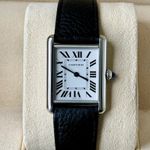 Cartier Tank WSTA0041 (2022) - Wit wijzerplaat 34mm Staal (2/7)