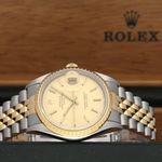 Rolex Oyster Perpetual Date 15223 (1989) - 34mm Goud/Staal (3/8)
