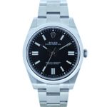 Rolex Oyster Perpetual 41 124300 (2024) - Zwart wijzerplaat 41mm Staal (1/6)