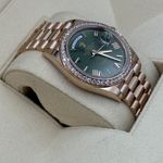 Rolex Day-Date 40 228345RBR (2024) - Groen wijzerplaat 40mm Roségoud (6/8)