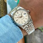 Rolex Datejust 36 16014 (1979) - Zilver wijzerplaat 36mm Staal (3/8)