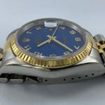 Rolex Datejust 36 16233 (Unknown (random serial)) - Blue dial 36 mm Gold/Steel case (4/5)