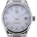 TAG Heuer Carrera Lady WAR1314.BA0778 (2023) - White dial 32 mm Steel case (1/4)