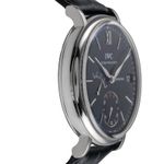 IWC Portofino Hand-Wound IW510102 (Unknown (random serial)) - Black dial 45 mm Steel case (7/8)