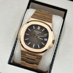 Patek Philippe Nautilus 5711/1R-001 (2021) - Bruin wijzerplaat 40mm Roségoud (8/8)