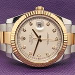 Rolex Datejust II 116333 (2016) - Silver dial 41 mm Gold/Steel case (4/5)