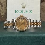 Rolex Lady-Datejust 69173 (1987) - Champagne dial 26 mm Gold/Steel case (2/8)