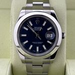 Rolex Datejust II 116300 (2017) - Blue dial 41 mm Steel case (1/8)