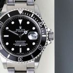 Rolex Submariner Date 16610 (2008) - Zwart wijzerplaat 40mm Staal (5/8)