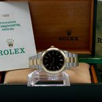 Rolex Oyster Perpetual 34 14203 (1998) - Zwart wijzerplaat 34mm Goud/Staal (3/7)
