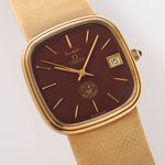 Omega Unknown Unknown (1970) - Red dial 32 mm Yellow Gold case (3/8)