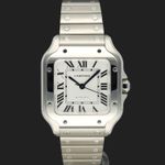 Cartier Santos WSSA0029 (2025) - Zilver wijzerplaat 35mm Staal (3/8)