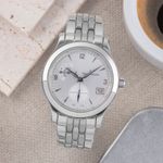 Jaeger-LeCoultre Master Hometime 147.8.05.S (2005) - Zilver wijzerplaat 40mm Staal (1/8)