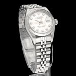 Rolex Lady-Datejust 69174 (1989) - Silver dial 26 mm Steel case (3/8)