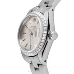 Rolex Oyster Perpetual Lady Date 69240 (1991) - Silver dial 26 mm Steel case (5/8)