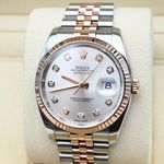 Rolex Datejust 36 116231 (2013) - Silver dial 36 mm Gold/Steel case (7/8)