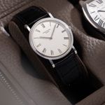 Patek Philippe Calatrava 3520 (1970) - White dial 32 mm White Gold case (3/8)