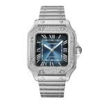 Cartier Santos W4SA0006 (2024) - Blue dial 35 mm Steel case (1/1)