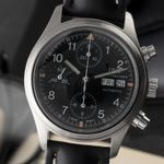 IWC Pilot Mark IW4421 (2005) - Zwart wijzerplaat 28mm Staal (3/8)