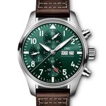 IWC Pilot Chronograph IW388103 (2024) - Groen wijzerplaat 41mm Staal (1/1)
