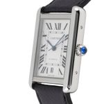 Cartier Tank Solo WSTA0029 (Onbekend (willekeurig serienummer)) - Zilver wijzerplaat 31mm Staal (6/8)