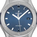 Hublot Classic Fusion Blue 542.NX.7170.RX (2025) - Blauw wijzerplaat 42mm Titanium (1/7)