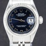 Rolex Lady-Datejust 69174 (1998) - Blue dial 26 mm Steel case (1/7)