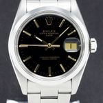 Rolex Oyster Perpetual Date 1500 (1979) - Zwart wijzerplaat 34mm Staal (1/7)