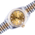 Rolex Lady-Datejust 69173 (1988) - Champagne wijzerplaat 26mm Goud/Staal (1/8)
